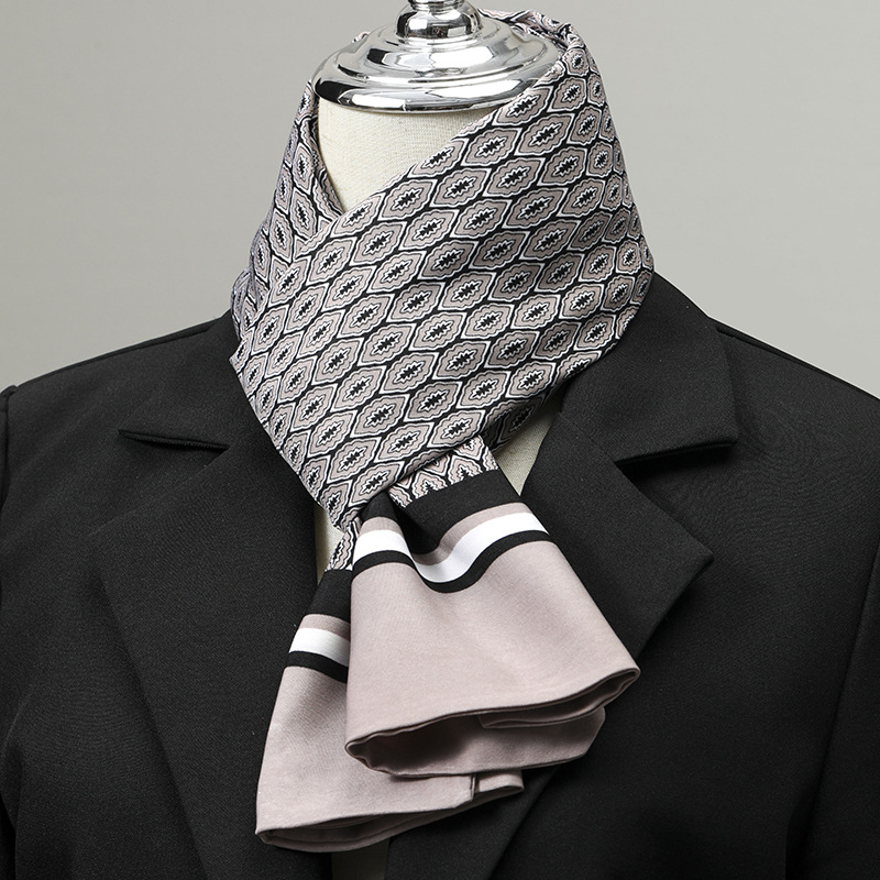 Мужской шарф, имитация шелка,  – обзор и цена Silk Neck Scarf