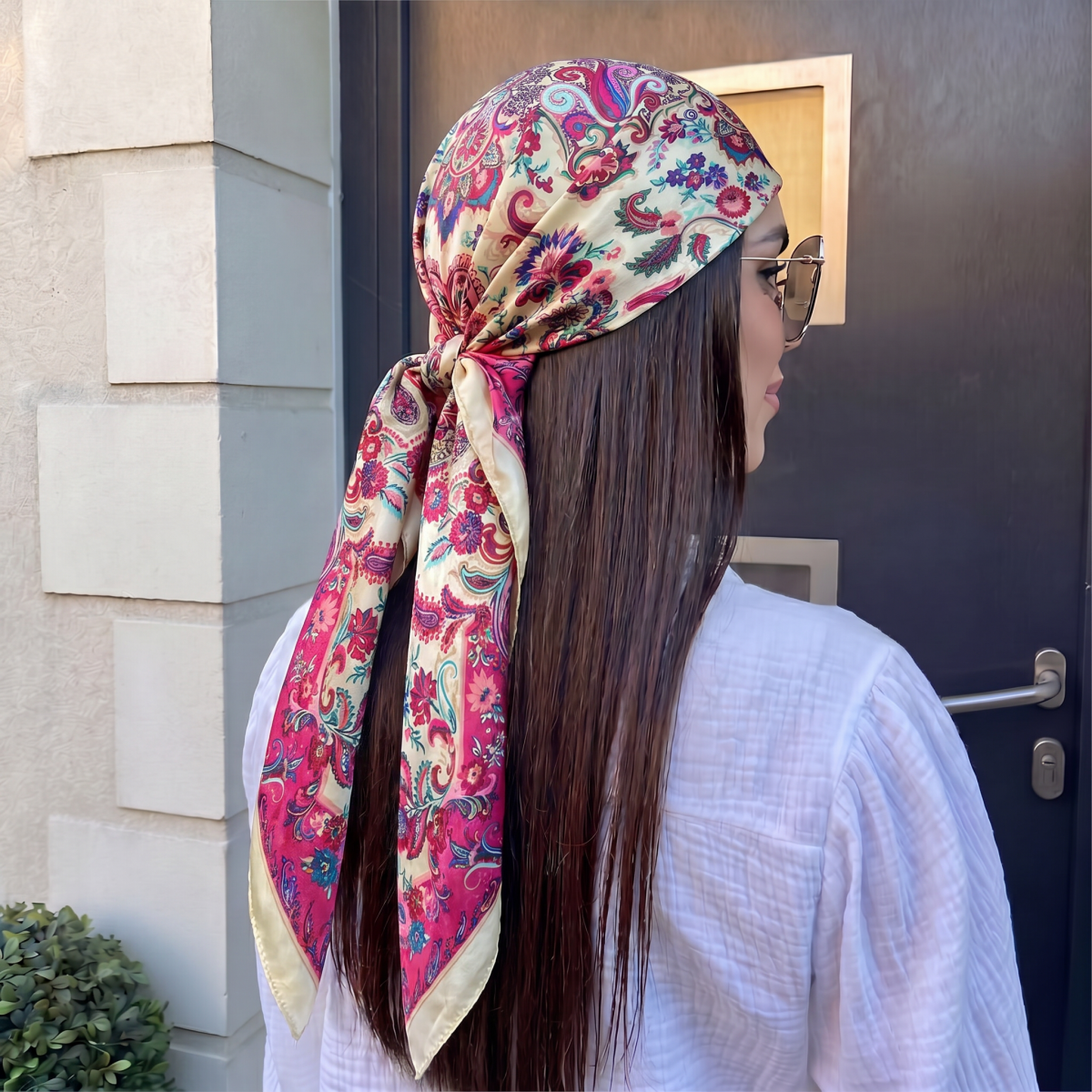 Новый шелковый квадратный плат – обзор и цена Scarf Silk Square