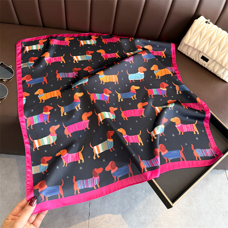 Модный шарф-бандана с принтом  – обзор и цена Silk Neck Scarf