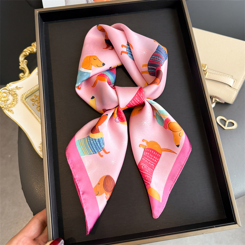 Модный шарф-бандана с принтом  – обзор и цена Silk Neck Scarf