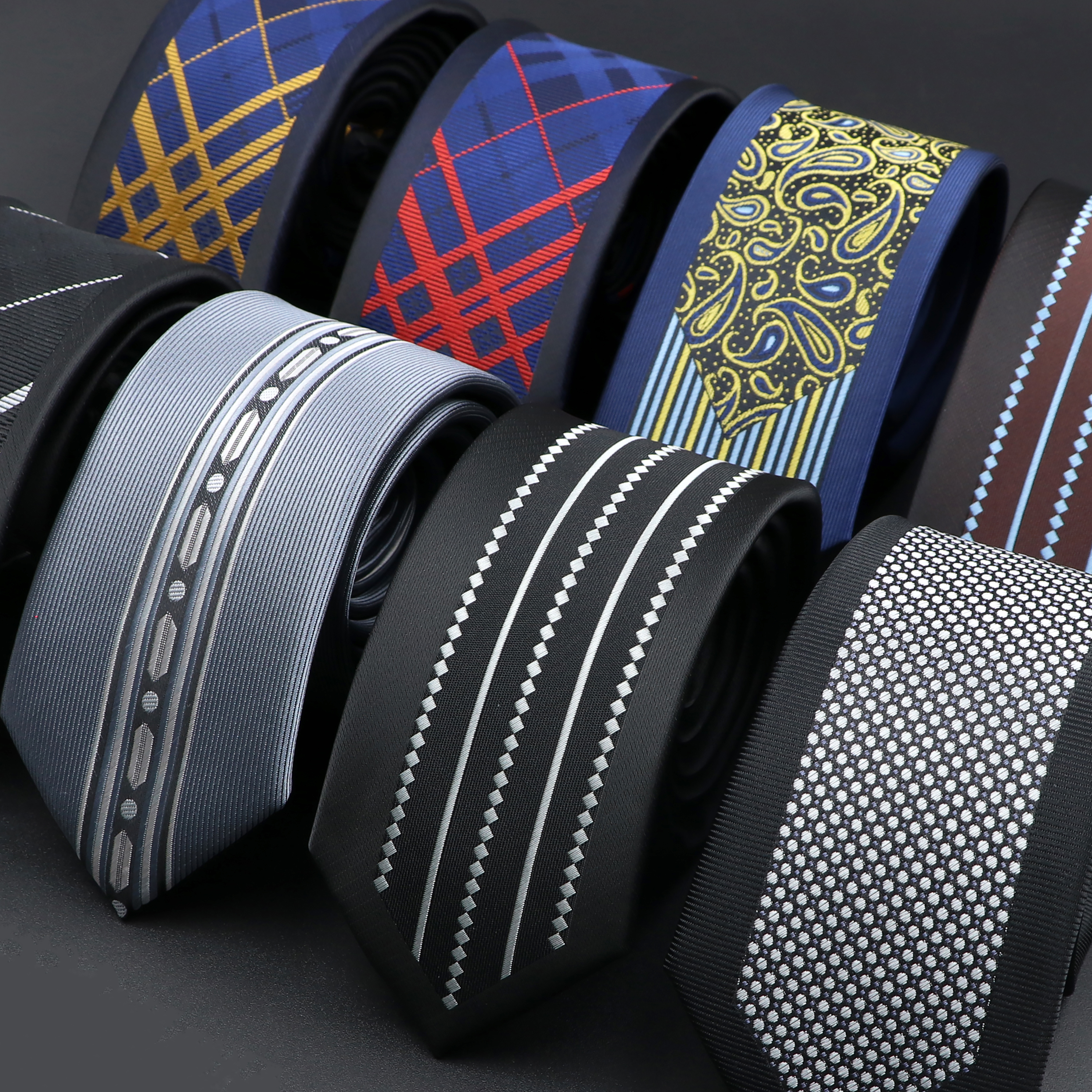 Галстук Мужской Жаккардовый об – обзор и цена Skinny Tie Men