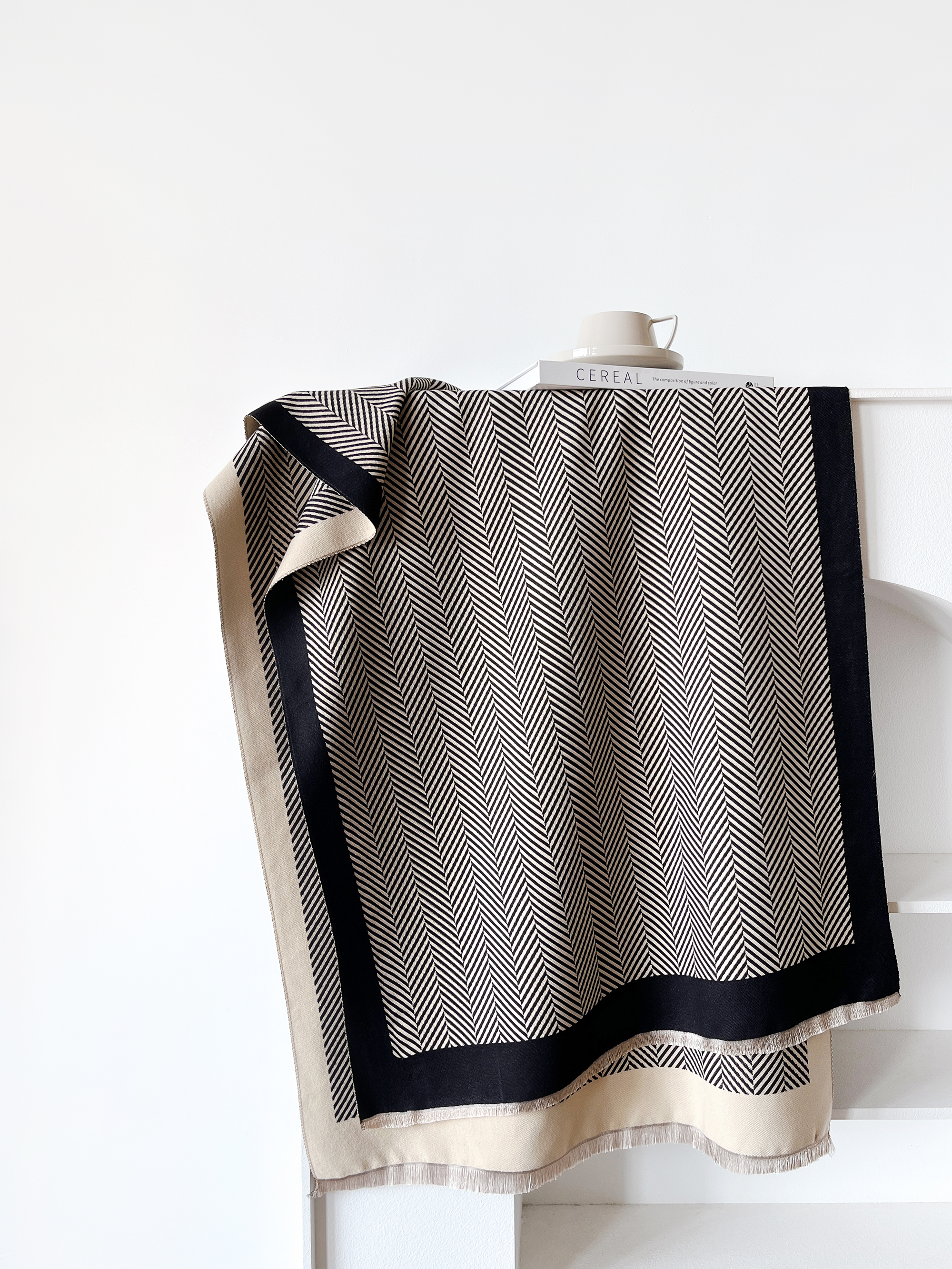 2024, зимний женский кашемиров – обзор и цена Woven Scarf Blanket