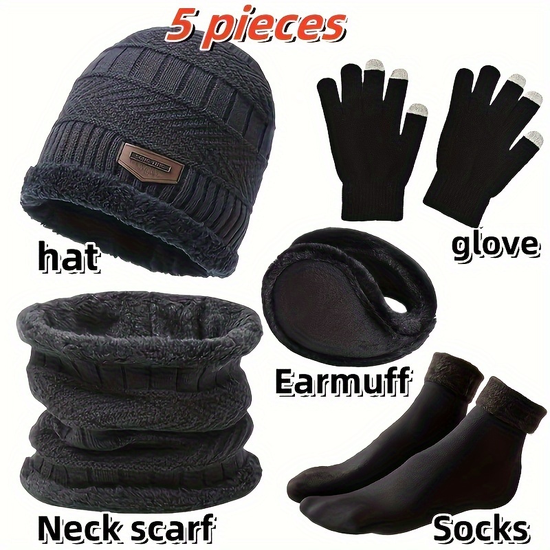 Мужская зимняя шапка, уличный  – обзор и цена Muffler Men Wool