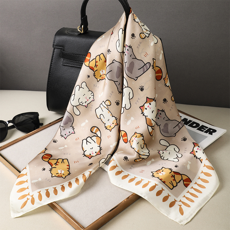 Роскошная шелковая шаль, квадр – обзор и цена Silk Neck Scarf