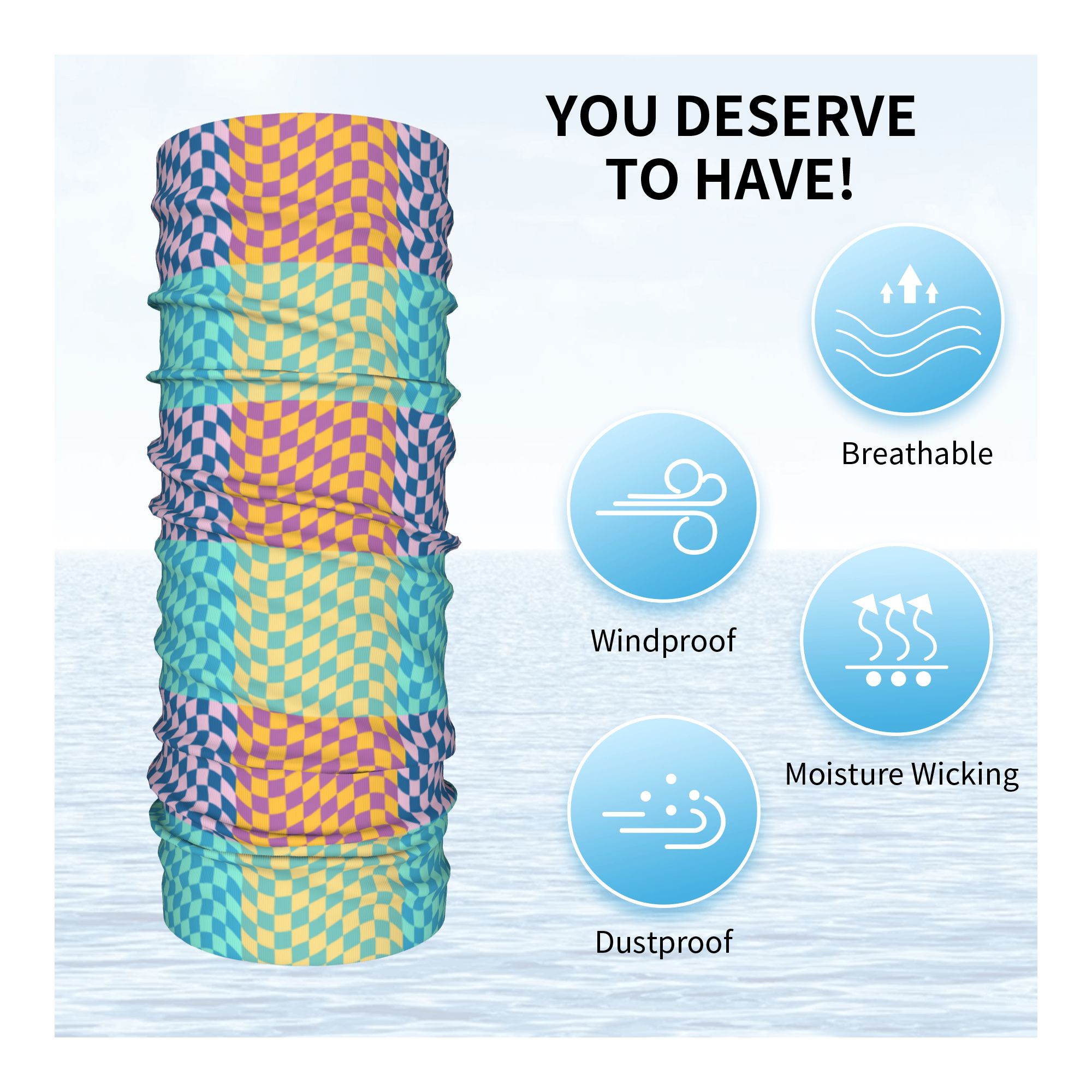 Цветная клетчатая бандана на з – обзор и цена Neck Warmer Tube