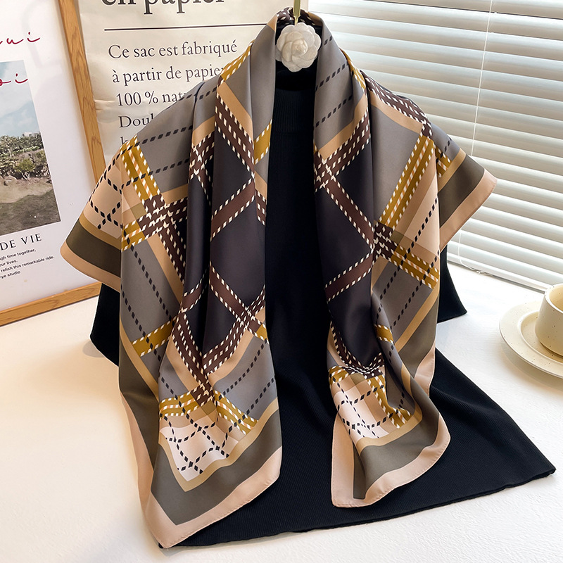 Новый летний квадратный шарф и – обзор и цена Silk Tie Striped