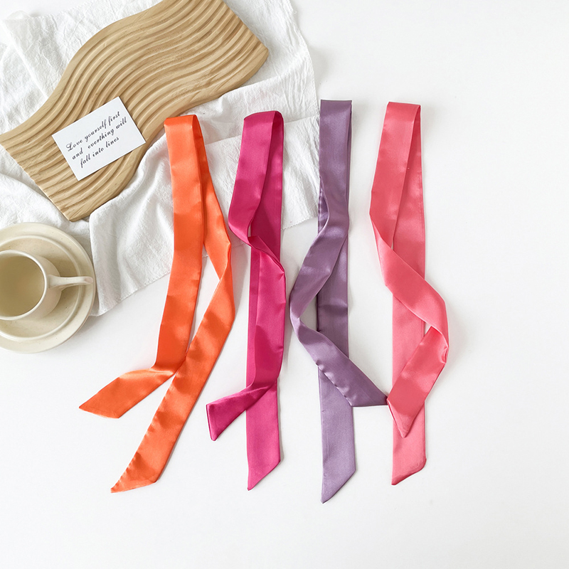 4x100 см атласный шелковый узк – обзор и цена Silk Neck Scarf