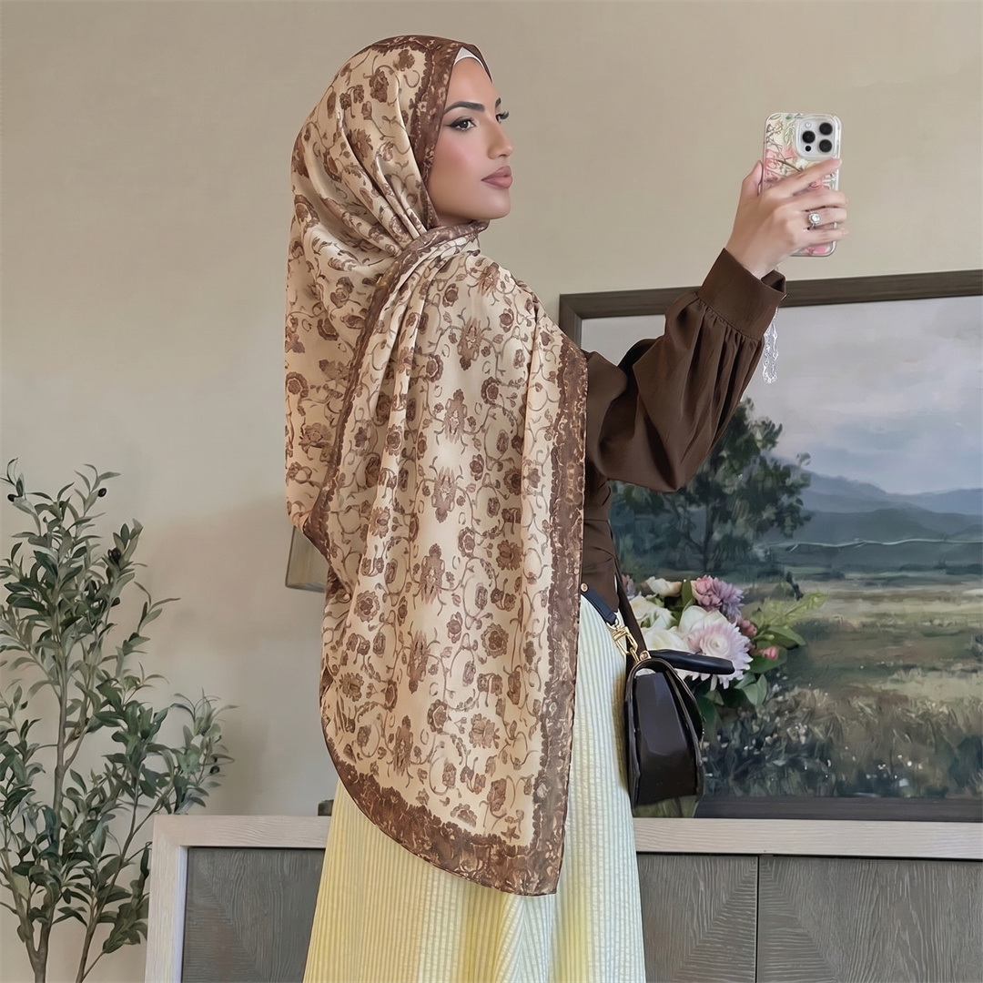 Винтажный хиджаб с цветочным п – обзор и цена Head Wrap Turban