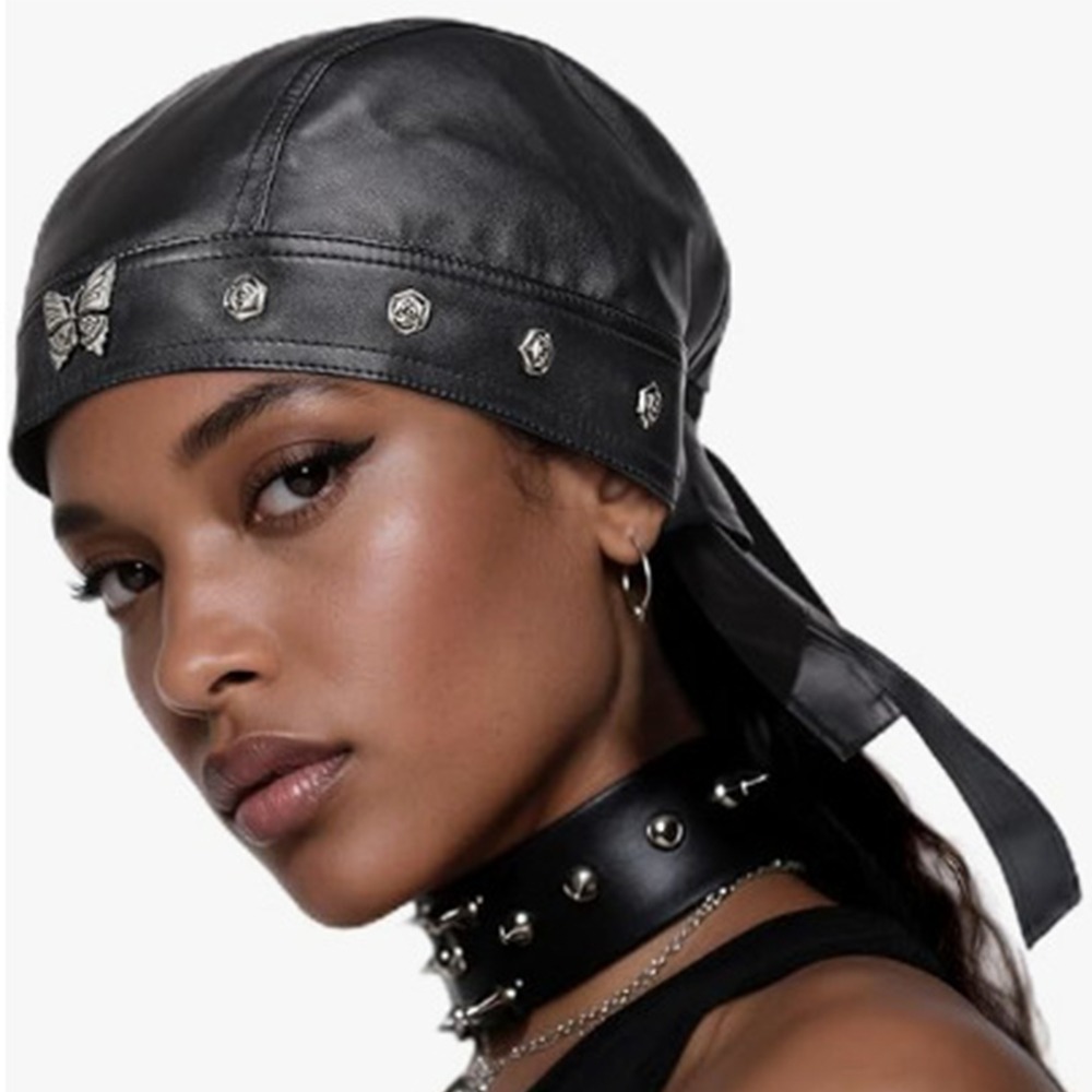 Новая черная байкерская кепка  – обзор и цена Bandana Doo Rag
