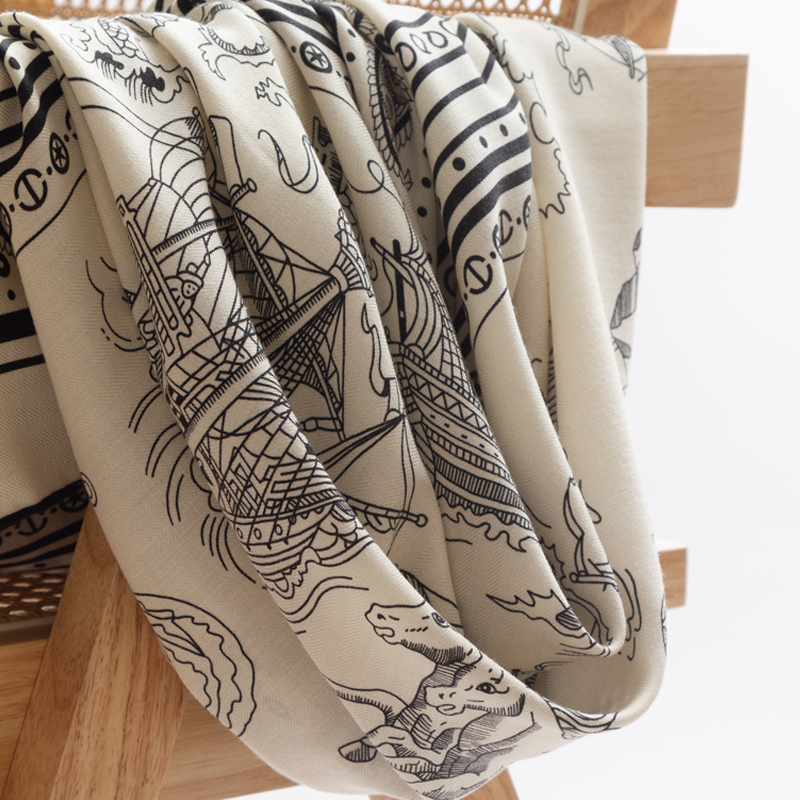 Шерстяной шелковый шарф, женск – обзор и цена Pashmina Wrap Large