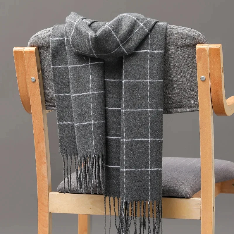 Новинка 2024, зимний мужской ш – обзор и цена Muffler Men Wool