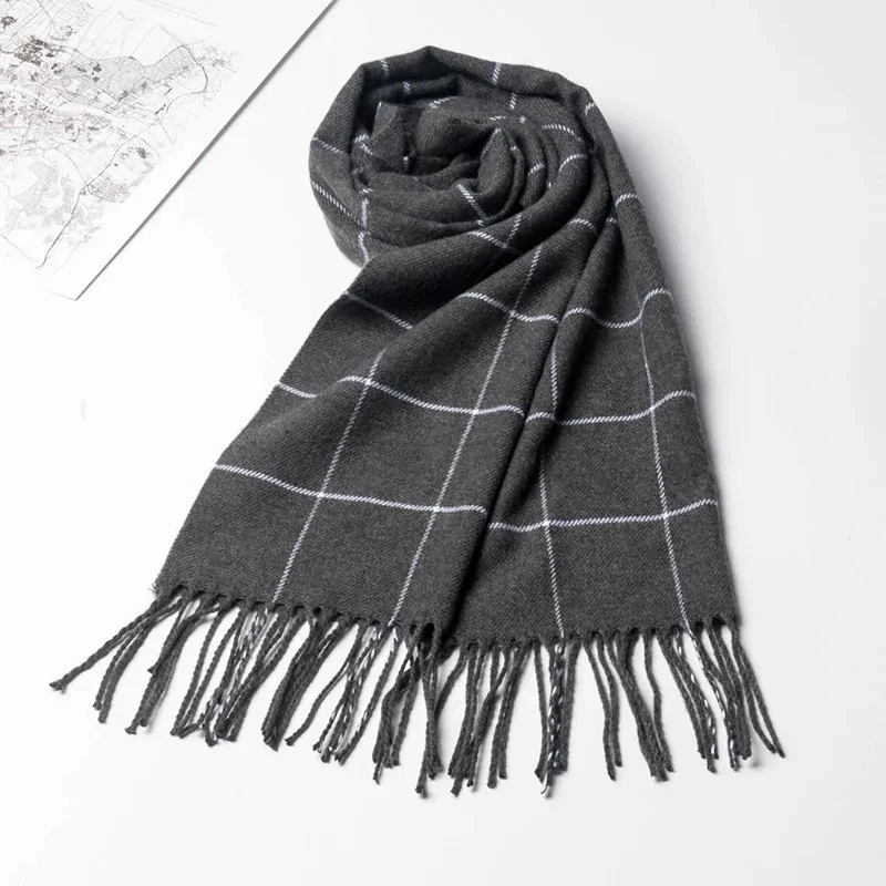 Новинка 2024, зимний мужской ш – обзор и цена Muffler Men Wool