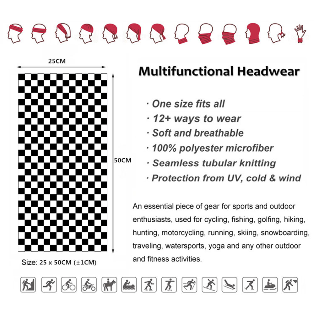 Повязка на шею с клетчатым при – обзор и цена Neck Warmer Tube