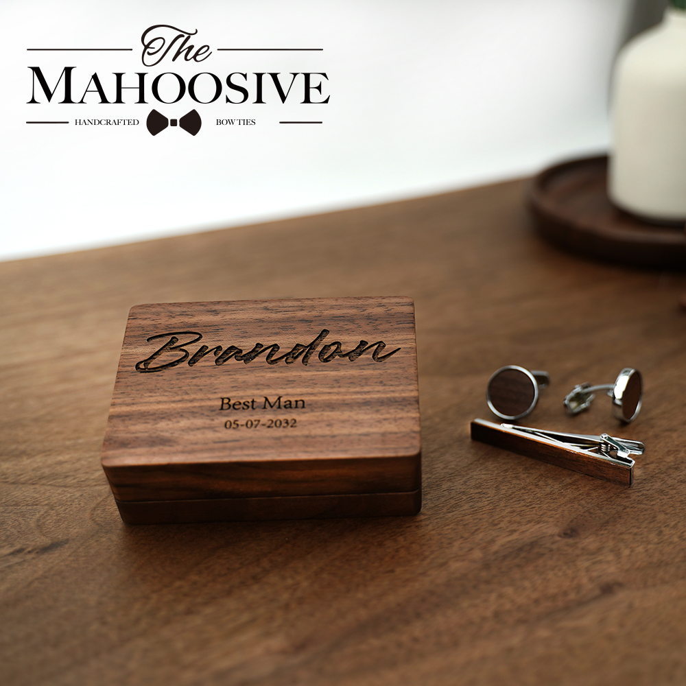 Запонки для шафера с гравировк – обзор и цена Tie Bar Set Gift